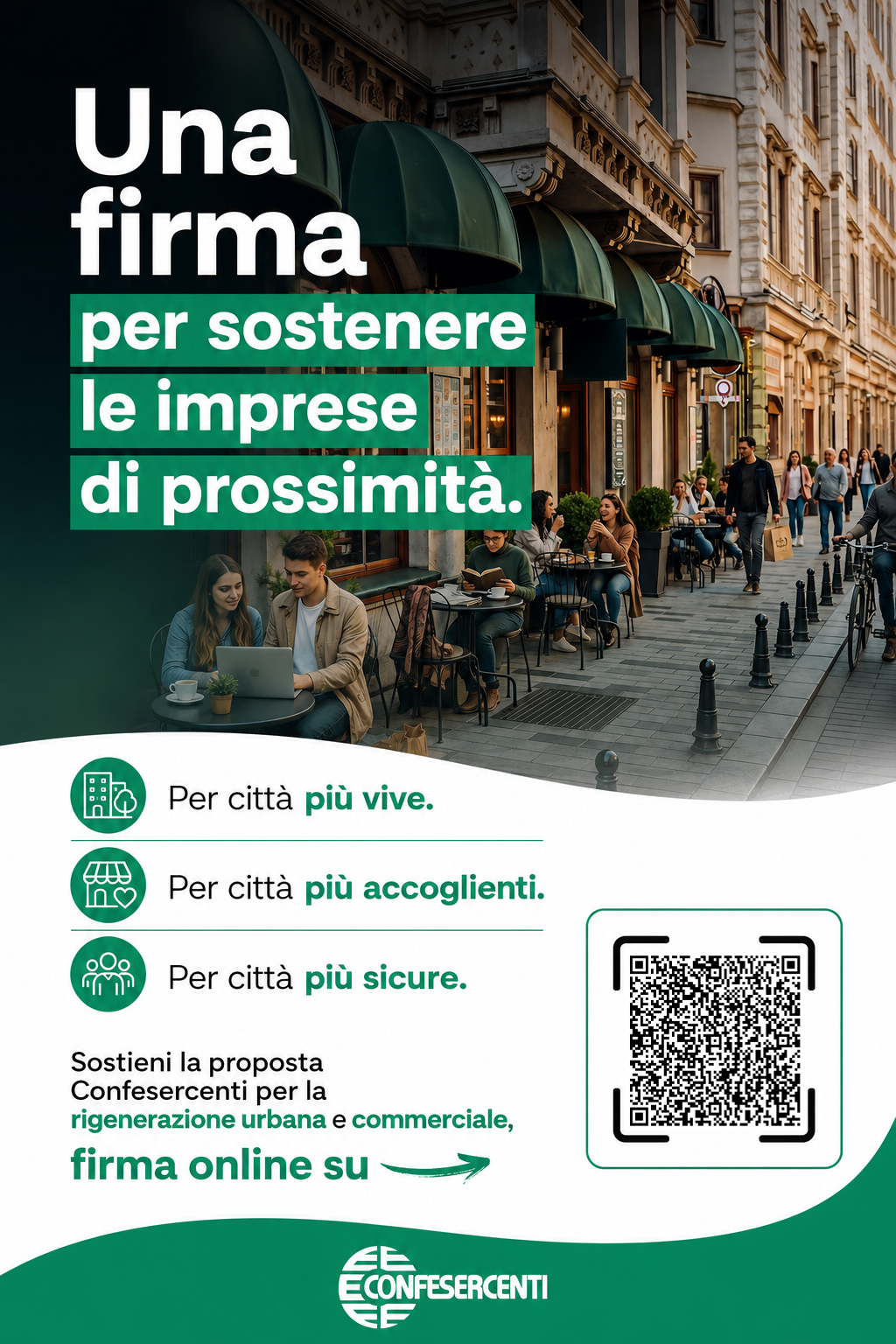 CAMPAGNA CONFESERCENTI: FIRMA PER SOSTENERE LE IMPRESE DI PROSSIMITA’